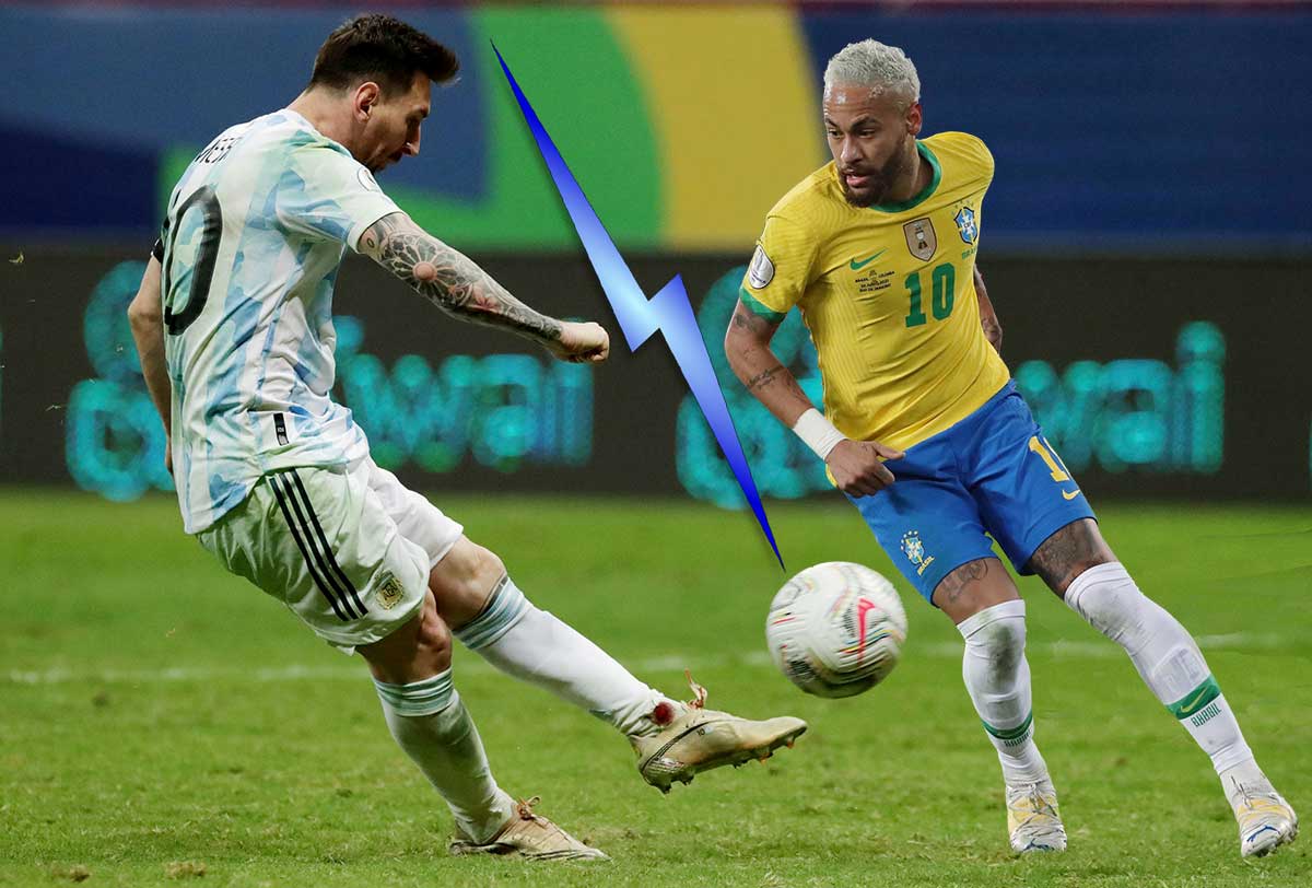 The Brazil vs Argentina Superclasico match before the World Cup! When