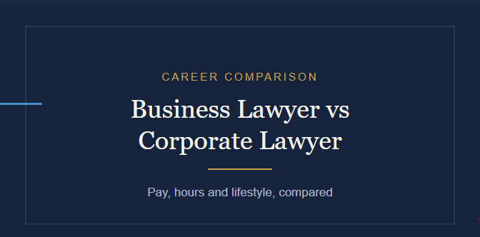 Business lawyer vs corporate lawyer