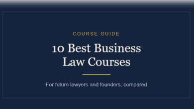 10 Best Business Law Courses for Future Lawyers